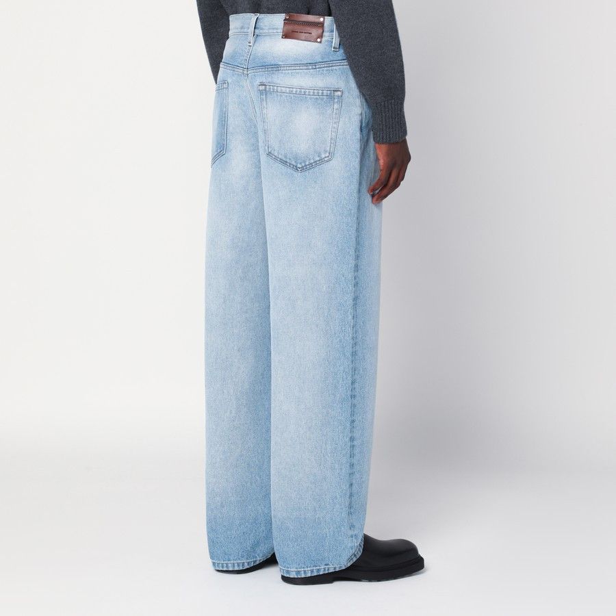 Dries Van Noten o1d2blof0226 Faded Jeans in Light Blue Size US 31 - 4 Thumbnail