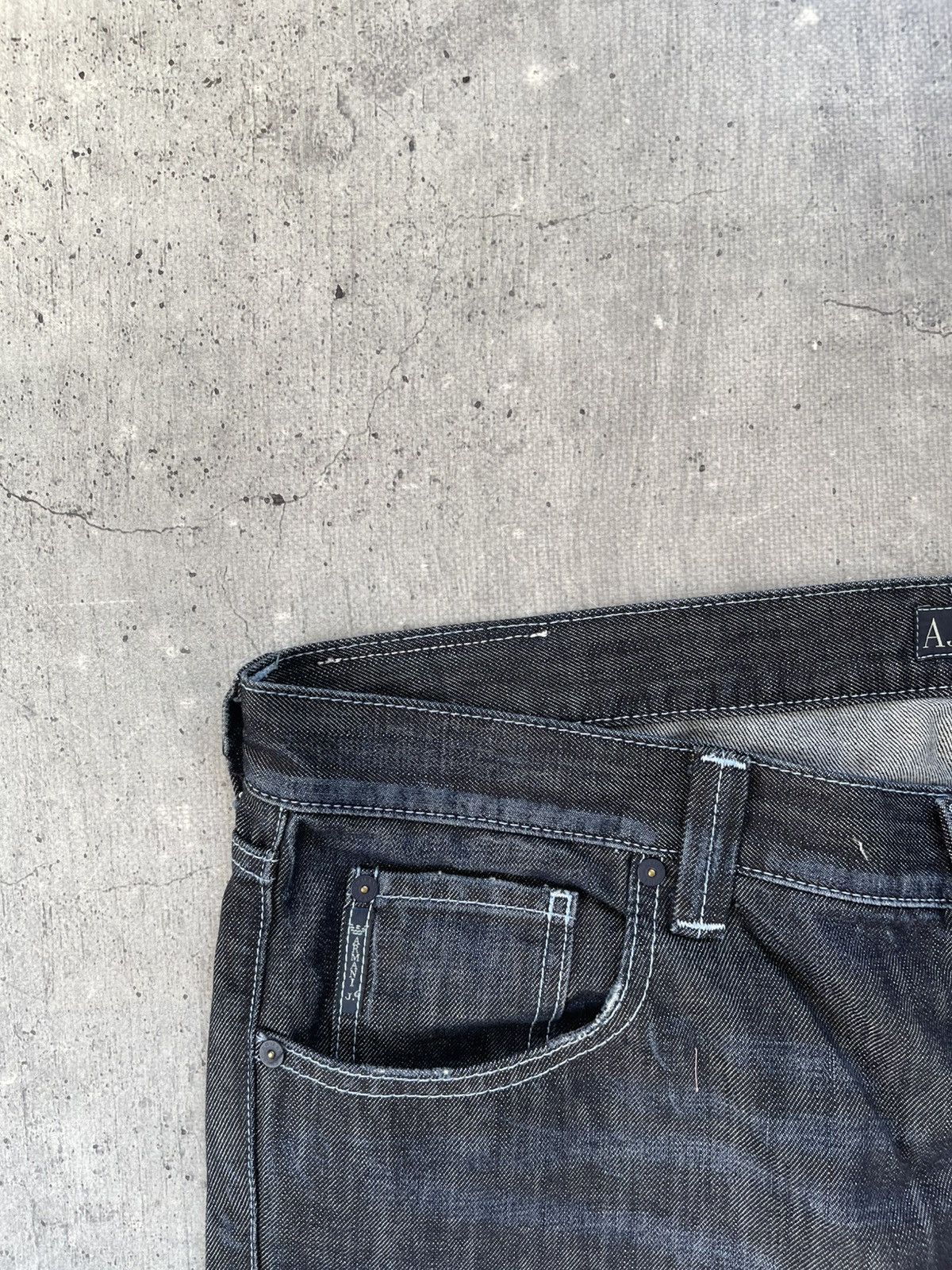 Armani 🇮🇹Armani Jeans y2k vintage distressed straight jeans Italy Size US 38 / EU 54 - 7 Thumbnail