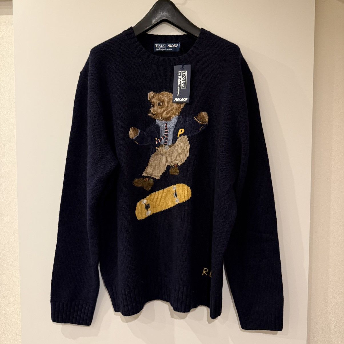 ニット/セーター skate polo bear sweater M palace Palace × Polo Ralph Lauren Skate Polo Bear Sweater | Grailed