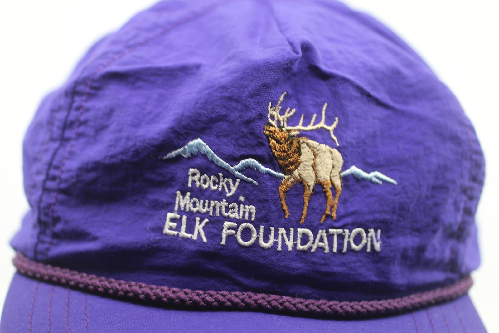 Other Vintage Rocky Mountain Elk Foundation Purple Rope Cap Logo Size ONE SIZE - 2 Thumbnail