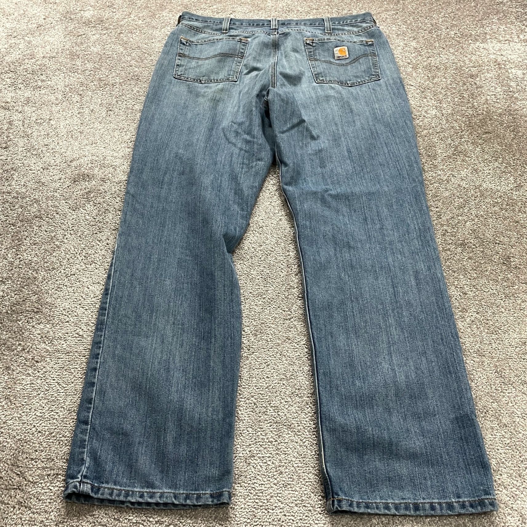Carhartt Carhartt Jeans Mens 40x30.5 Blue Medium Wash Straight Leg Cotton Casual Size US 40 / EU 56 - 2 Thumbnail