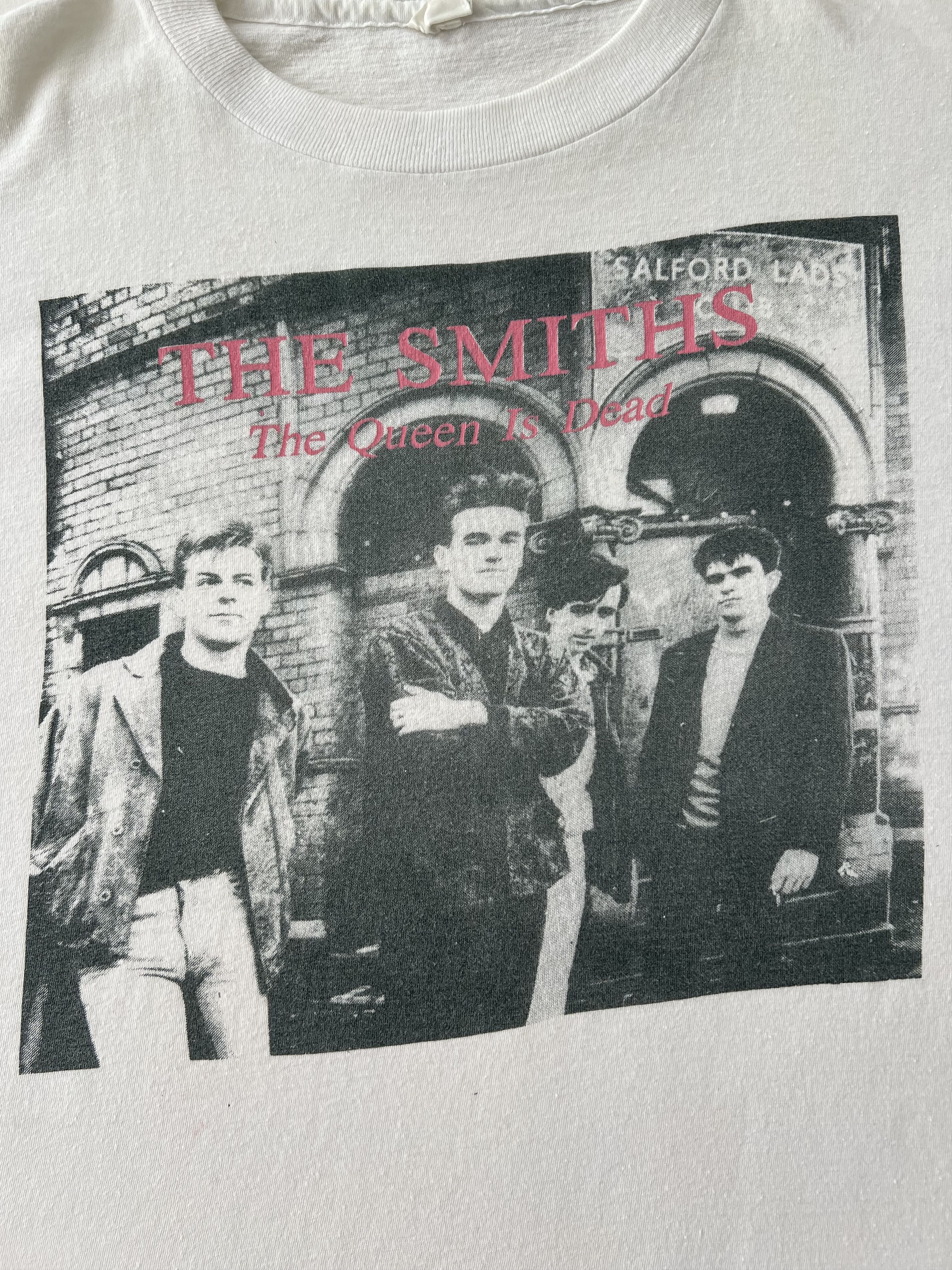 Band Tees Vintage 80s The Smiths The Queen Is Dead Salford Lads Tshirt Size US L / EU 52-54 / 3 - 4 Thumbnail