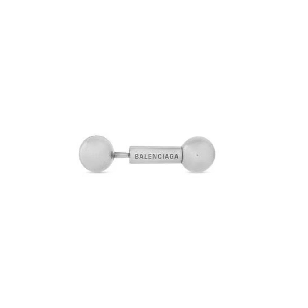 Balenciaga o1la1rc1a0925 Size: OS / Sharp Bar Earring in Silver Size ONE SIZE - 2 Thumbnail