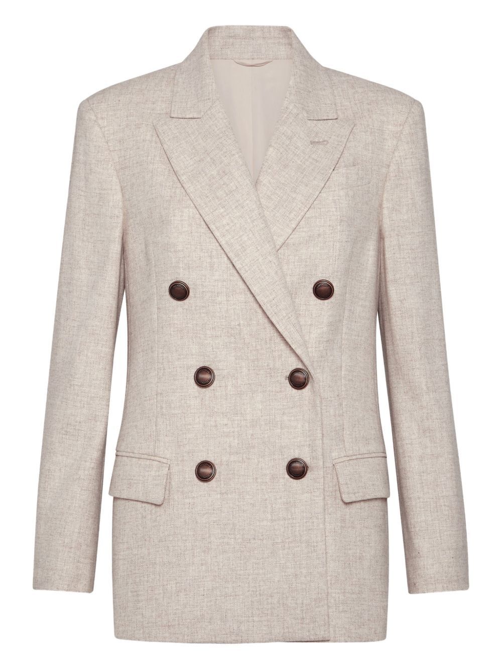 Brunello Cucinelli WOOL DOUBLE-BREASTED JACKET Size XS / US 0-2 / IT 36-38 - 1 Thumbnail