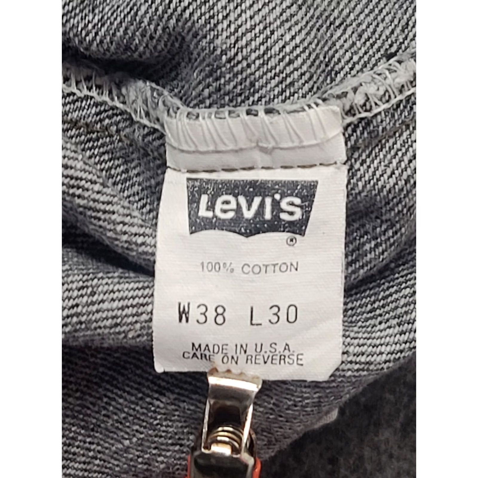 Levi's VINTAGE Levi's 540 Jeans Mens 38x30 Regular Fit Straight Leg Acid Wash USA Black Jeans Men Regular 540 Levi's 540 USA Black 90s Style Size US 38 / EU 54 - 3 Thumbnail