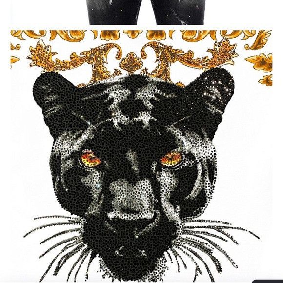 Other George V White Gold Designer Men’s Rhinestone Tee Shirt Size US XXL / EU 58 / 5 - 2 Thumbnail