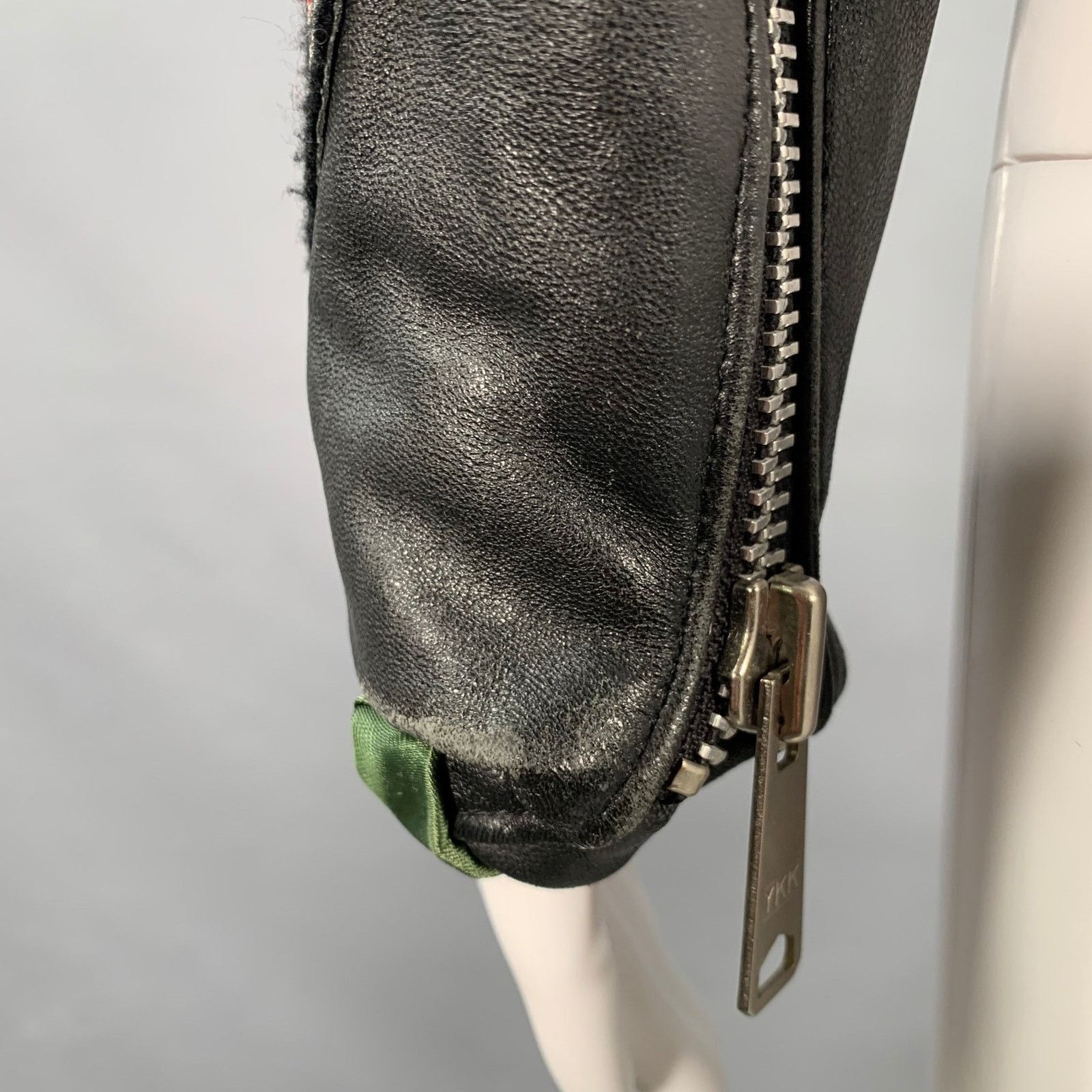 John Richmond JOHN RICHMOND Black Silver Leather Patches Biker Jacket Size US M / EU 48-50 / 2 - 4 Thumbnail