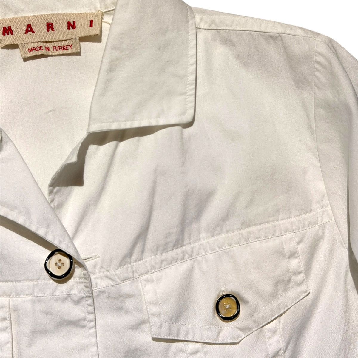 Marni SS21 cropped boxy button down Size XS / US 0-2 / IT 36-38 - 2 Thumbnail