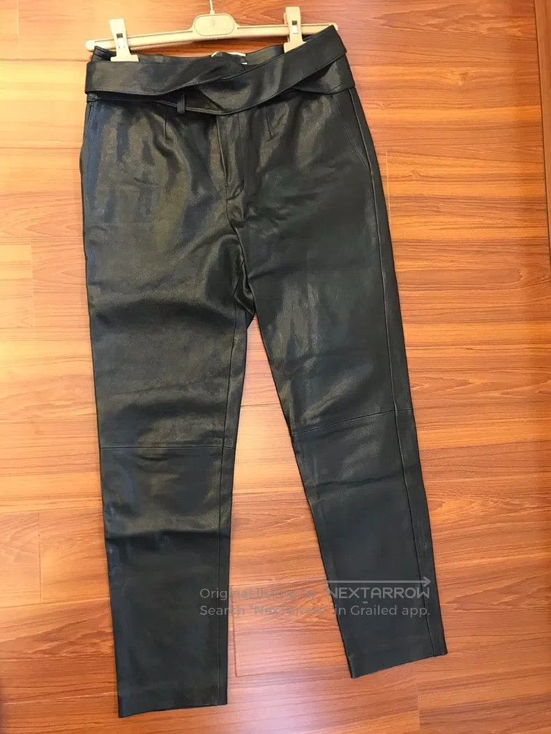 Saint Laurent Paris Saint Laurent Paris Ladies Leather Pants Size 37" - 7 Thumbnail