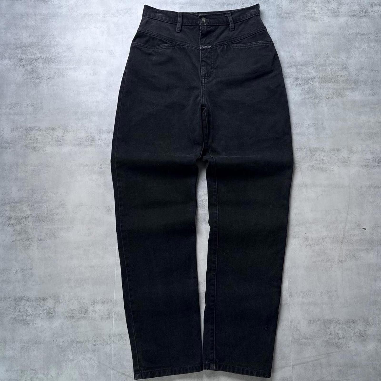 Marithe + Francois Girbaud Y2K Marithe Francois Girbaud Black 00s Denim Jeans Size 32" / US 10 / IT 46 - 2 Thumbnail