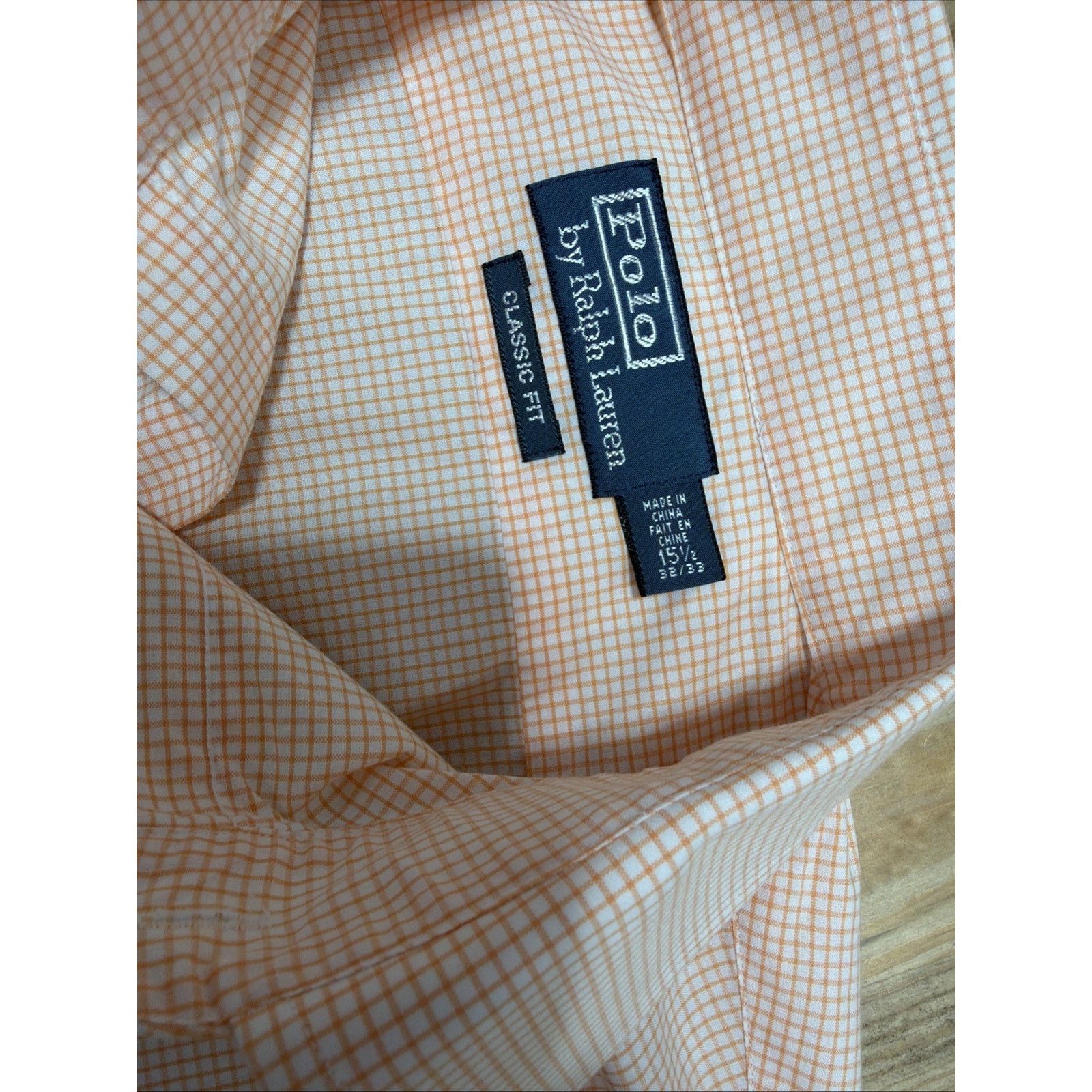 Ralph Lauren POLO RALPH LAUREN CLASSIC FIT ORANGE CHECK DRESS Medium Size US M / EU 48-50 / 2 - 5 Thumbnail