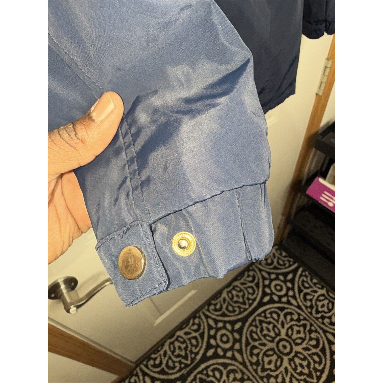 & Other Stories Idol Navy Blanket Lined Parka Jacket Coat Womens Medium Blue Size M / US 6-8 / IT 42-44 - 12 Thumbnail