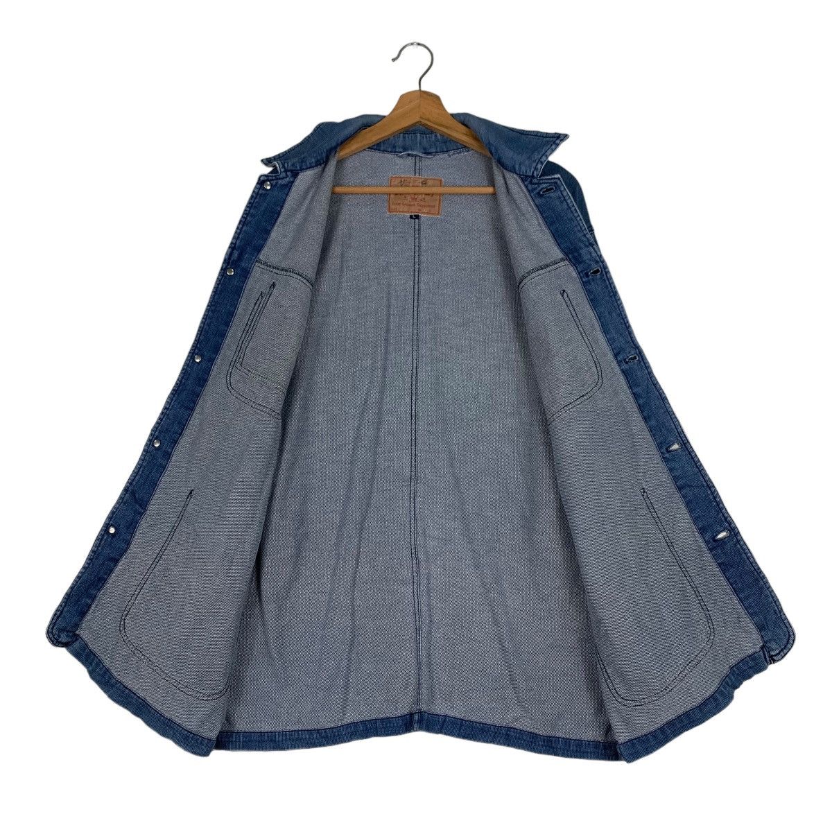 Vintage ELVIS PRESLEY 4 POCKET CHORE DENIM JACKET #0567-C26 Size US L / EU 52-54 / 3 - 11 Thumbnail