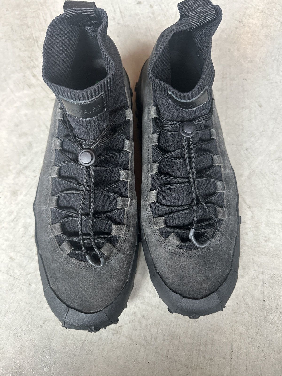 Lemaire Black Vibram Wrap On Sneakers