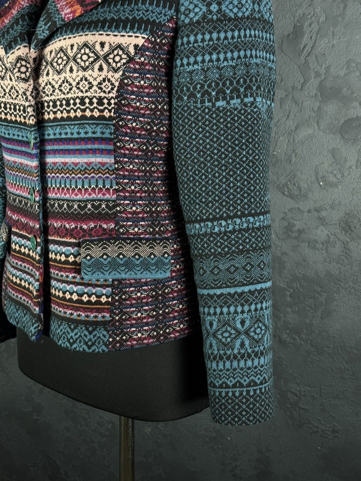 Other Vintage IVKO Woman Wool Ornaments Multicolour Blazer Jacket Size S / US 4 / IT 40 - 5 Thumbnail