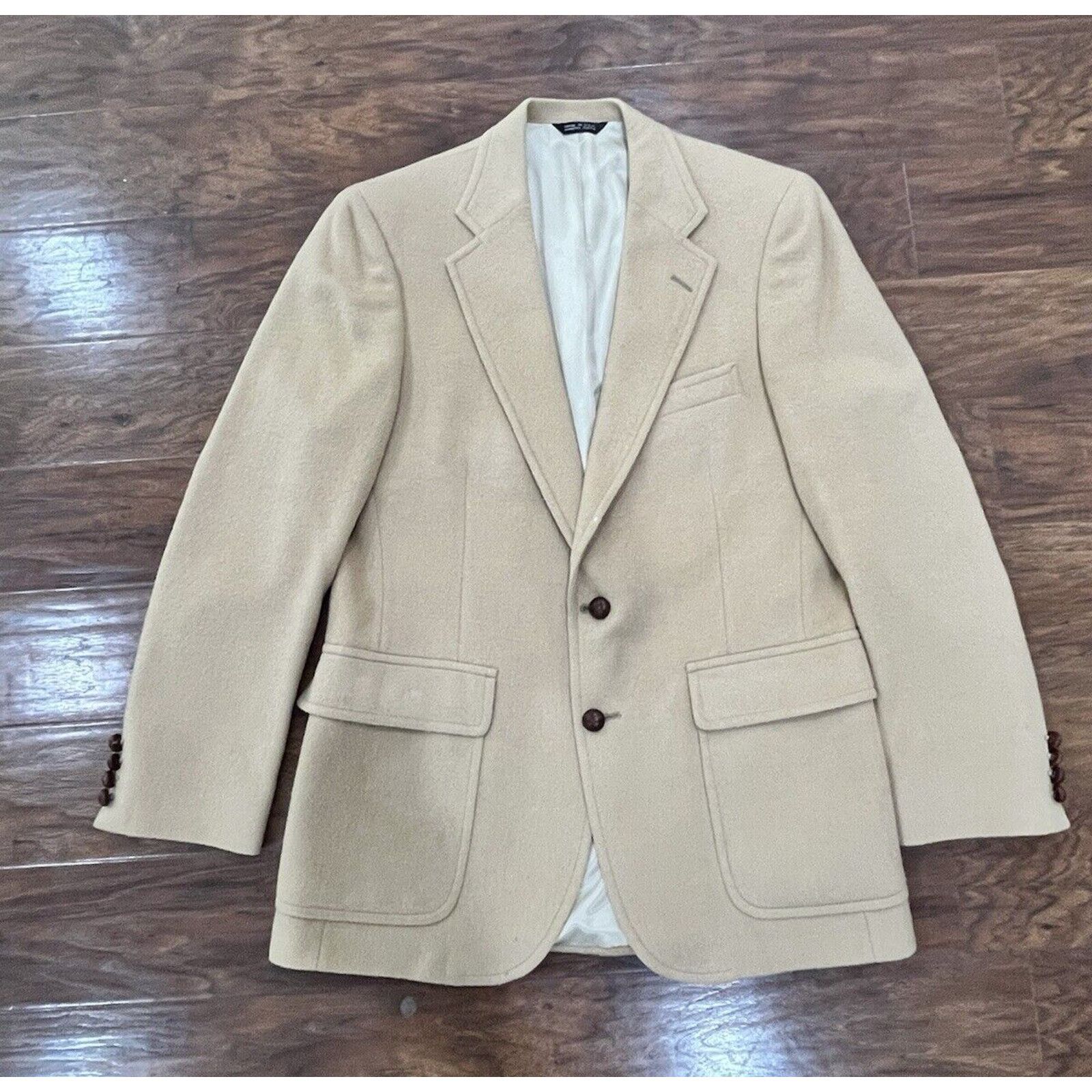 Chaps Chaps Ralph Lauren Scottish Camel Hair Sport Coat Blazer M-L Size US L / EU 52-54 / 3 - 1 Thumbnail