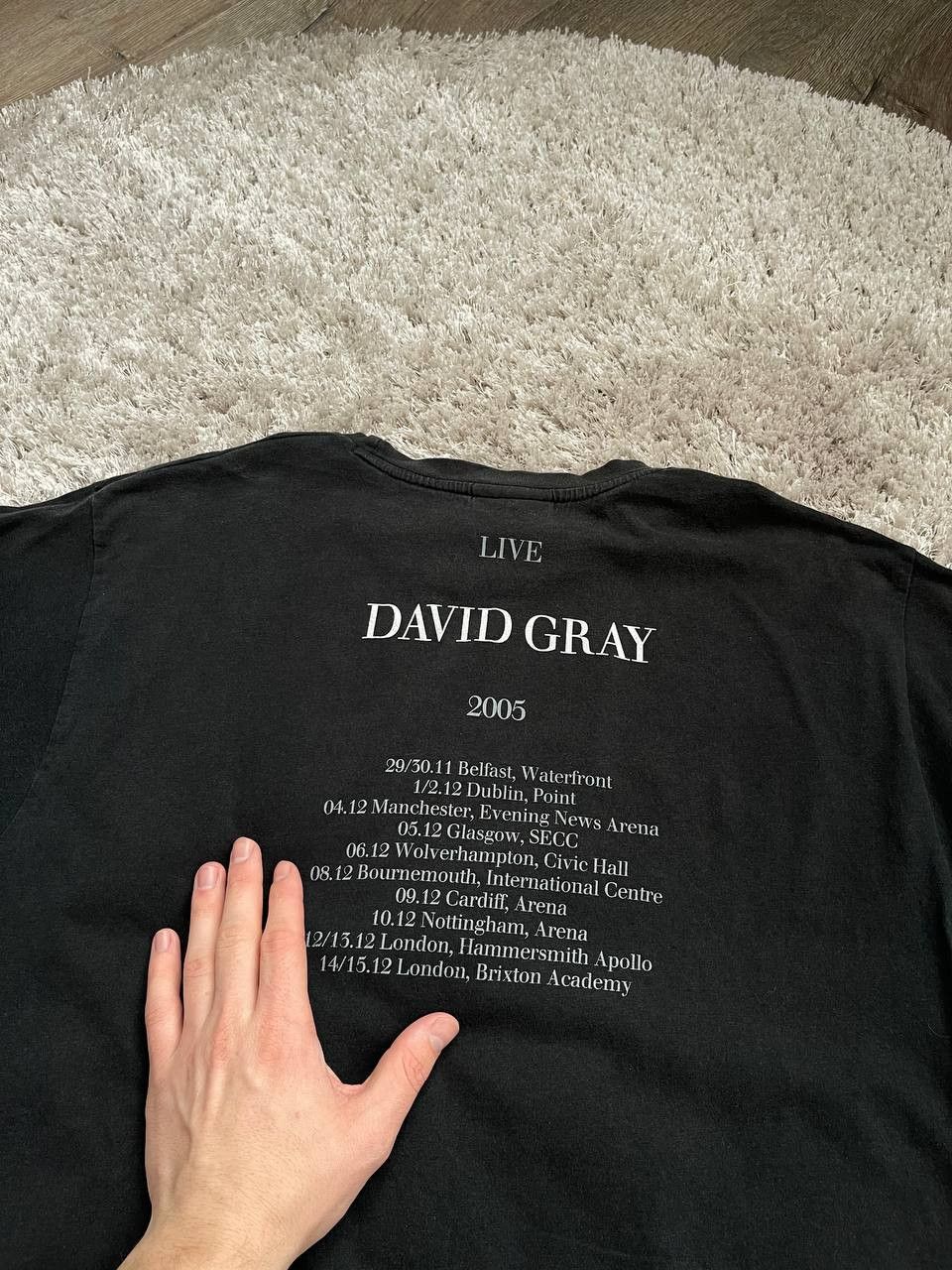 Vintage VINTAGE David Gray 2005 tour tee Size US XL / EU 56 / 4 - 10 Thumbnail