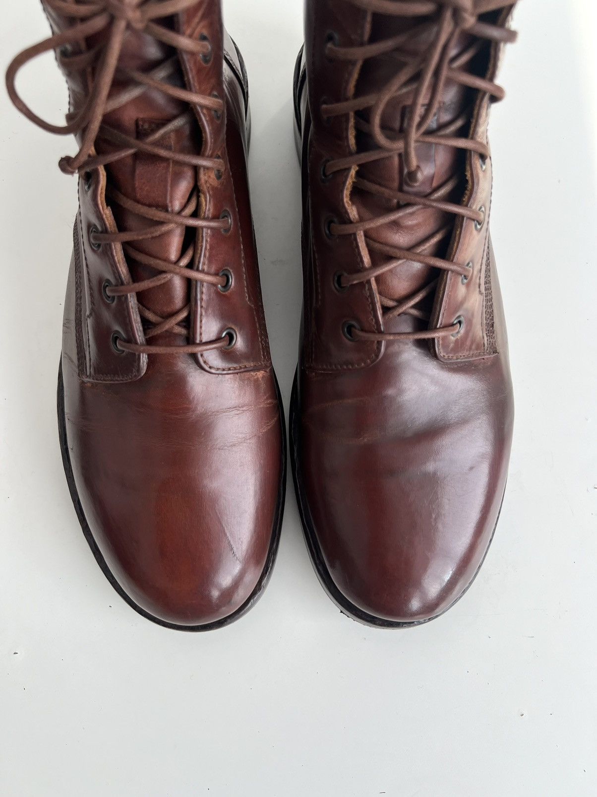 Marsell 🔥Officine Creative Lawry 001 Leather Cognac Boots Size US 11.5 / EU 44-45 - 6 Thumbnail