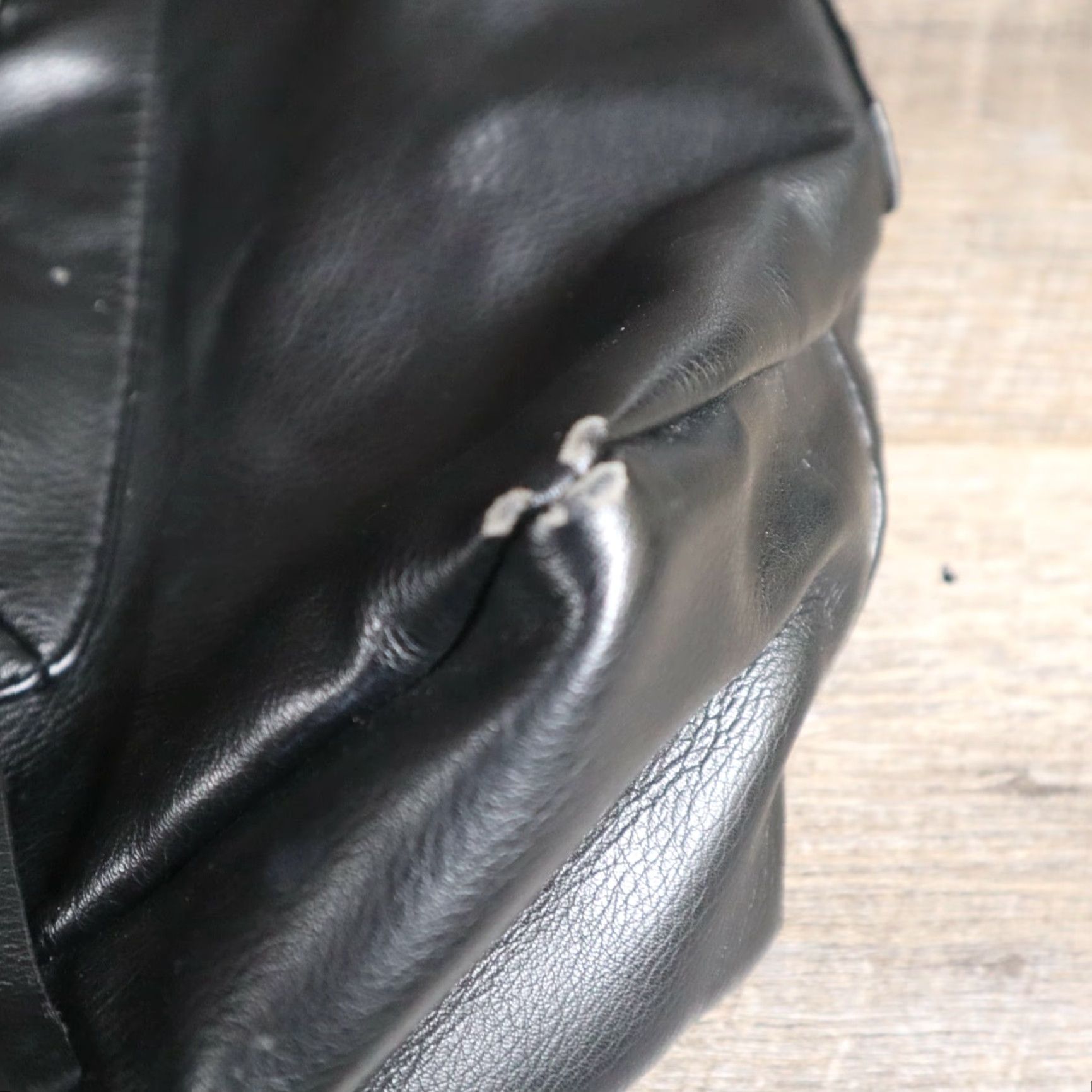 Steve Madden Steve Madden Black Flex Leather Zip Hobo Flap Tote Shoulder Bag Purse Size ONE SIZE - 2 Thumbnail