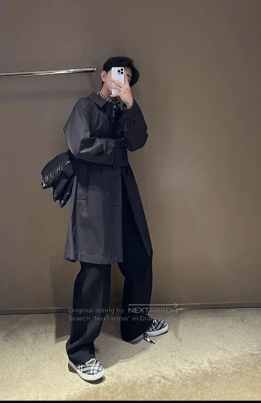 Burberry Burberry Men's Black Cotton Trench Coat. Size US M / EU 48-50 / 2 - 7 Thumbnail