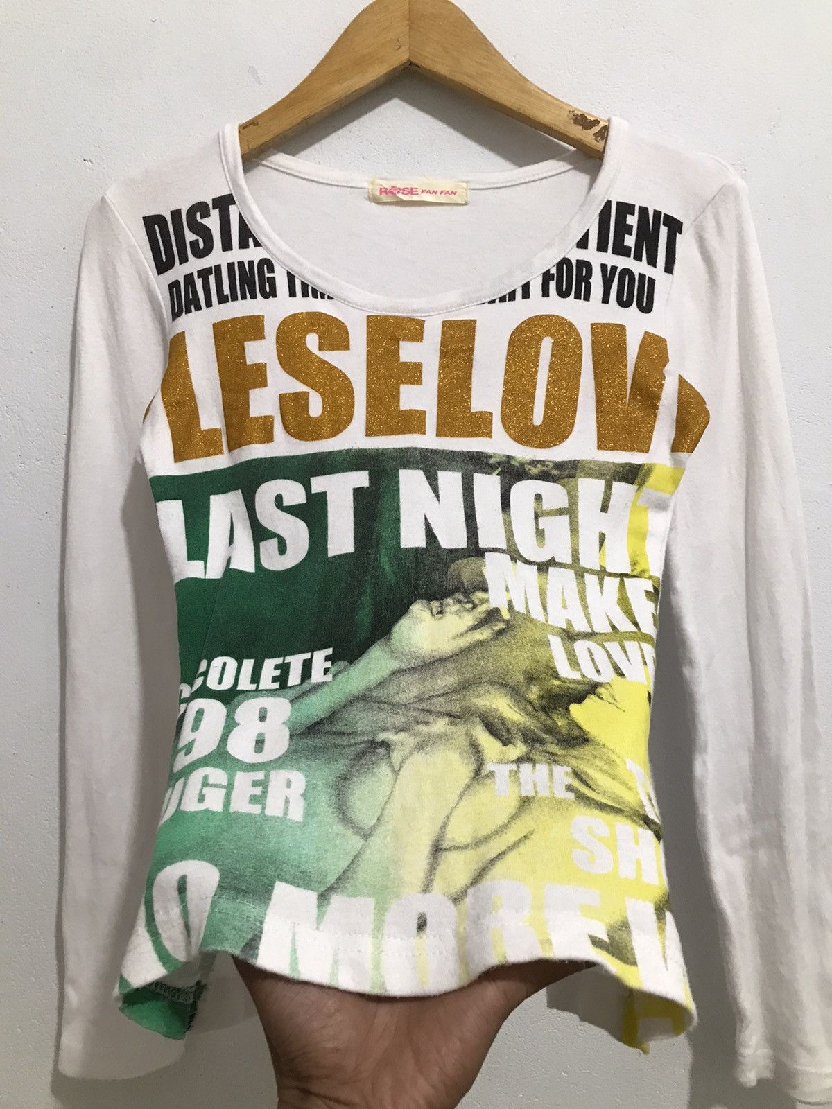 Hysteric Glamour Archive Naked Poem Lastnight Make Love Longsleeve Size M / US 6-8 / IT 42-44 - 2 Thumbnail