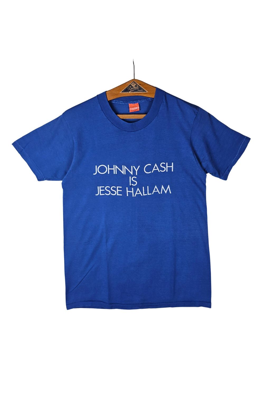 Vintage 1981 Johnny Cash “Jesse Hallam” Tee - Super Screen Stars Size US L / EU 52-54 / 3 - 1 Thumbnail