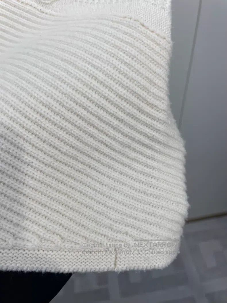 Hermes Hermes Beige Knit Jacquard Short Sleeve Size XXS / US 00 / IT 34 - 5 Thumbnail