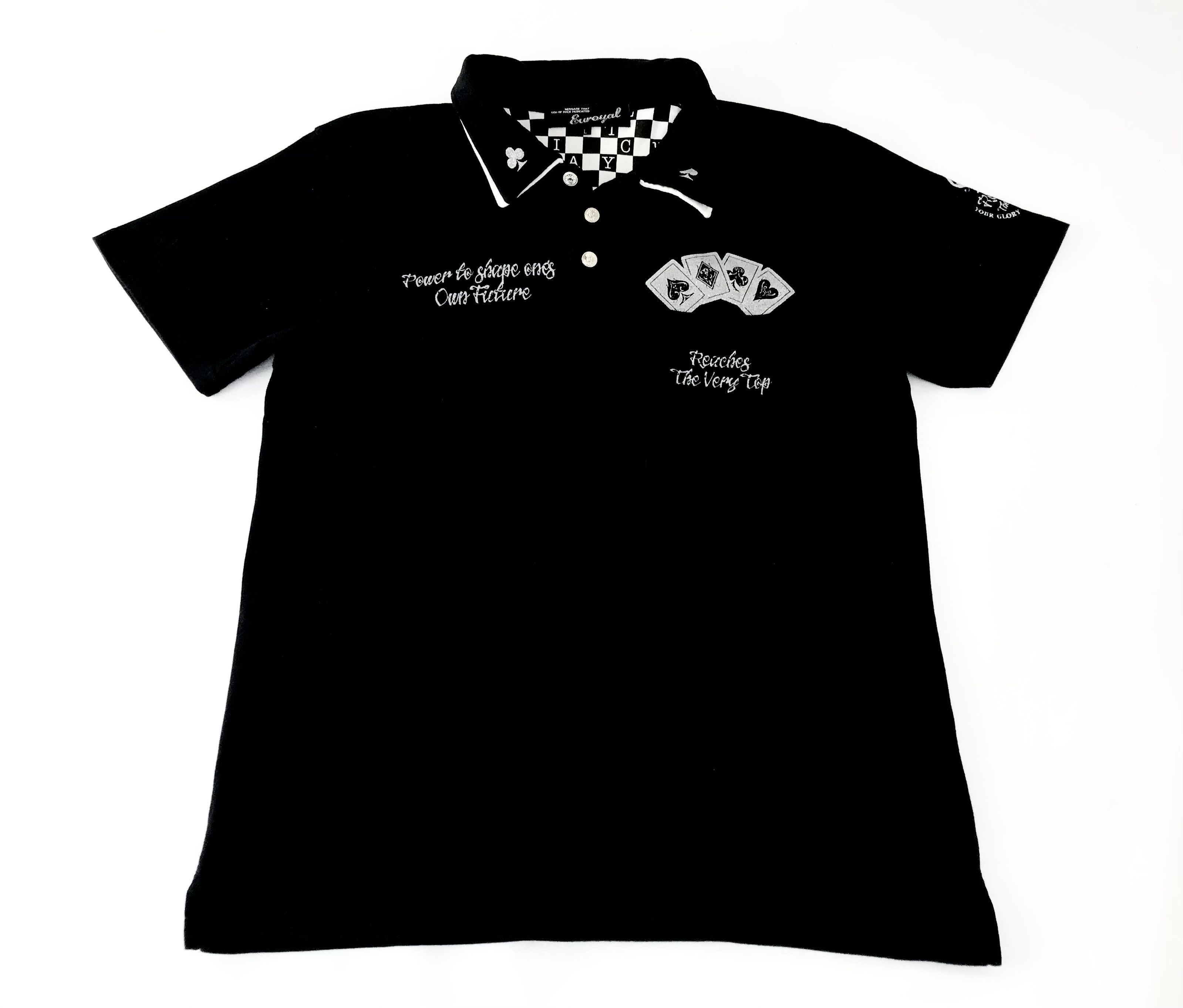 Japanese Brand Vintage Euroyal Printed Skull The Back Side Polo shirt Size US M / EU 48-50 / 2 - 1 Thumbnail