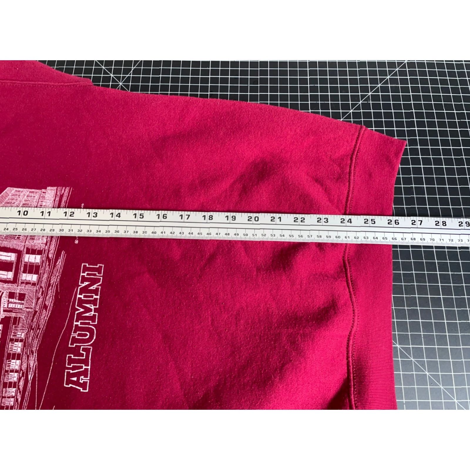 Fruit Of The Loom VINTAGE Fruit of the Loom Sweatshirt St. Louis 90s Laboure High School Alumni XL Dark Red Crew Neck Long Sleeve Graphic Print Men Adults Size US XL / EU 56 / 4 - 6 Thumbnail