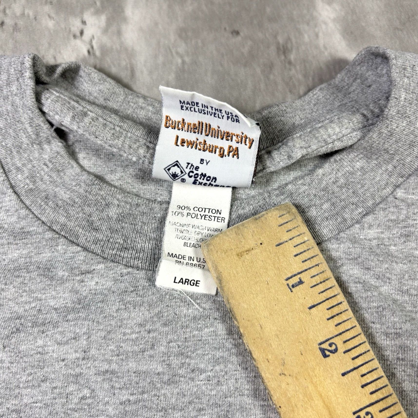 Fruit Of The Loom VINTAGE Bucknell University Field Hockey T Shirt Gray L 90s Mens Crew Neck Short Sleeve Cotton Fruit of the Loom Size US L / EU 52-54 / 3 - 4 Thumbnail
