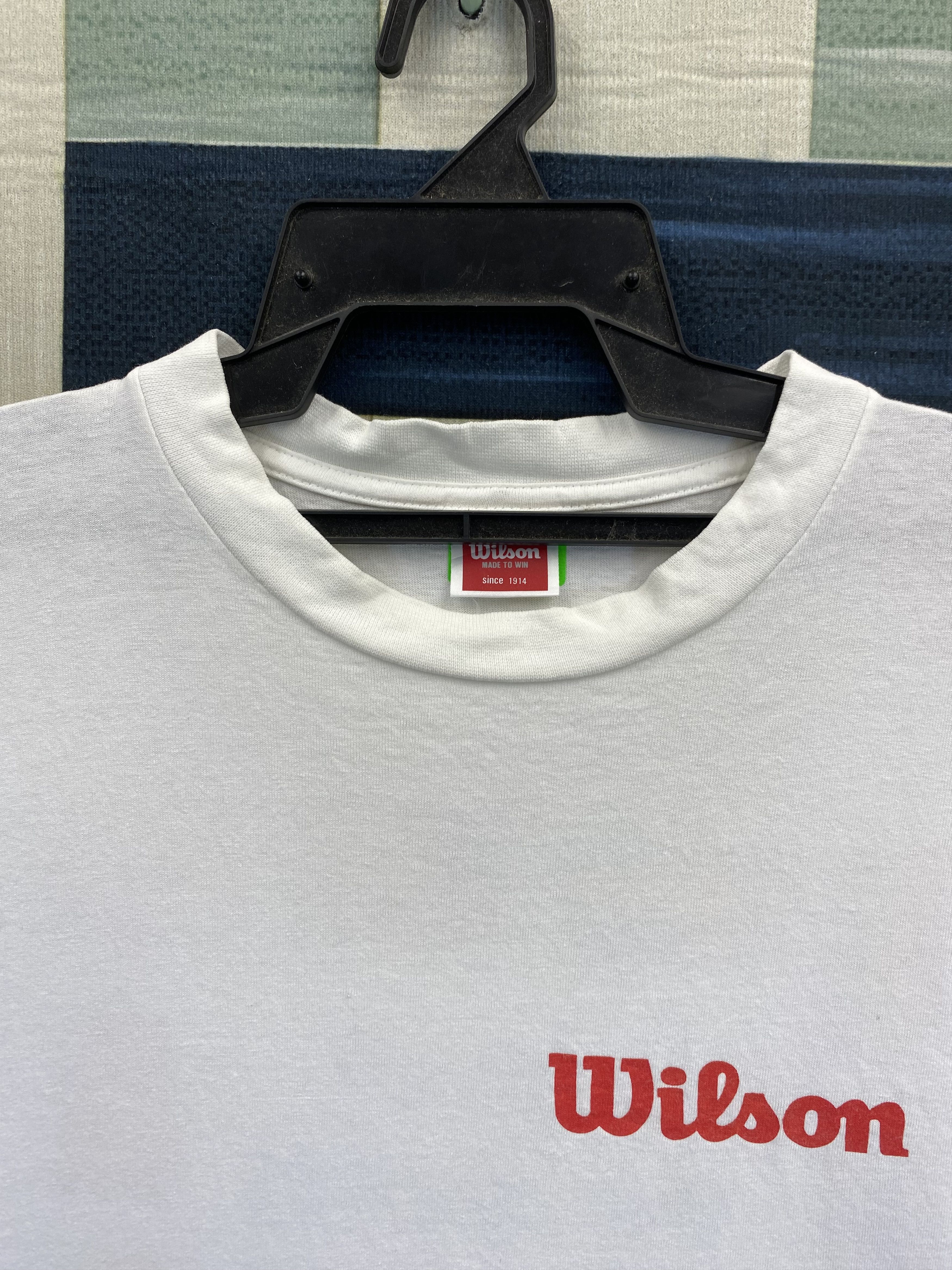 Wilson Vintage 90's Wilson Rules Of Sports Backhit T-Shirt Size US L / EU 52-54 / 3 - 5 Thumbnail
