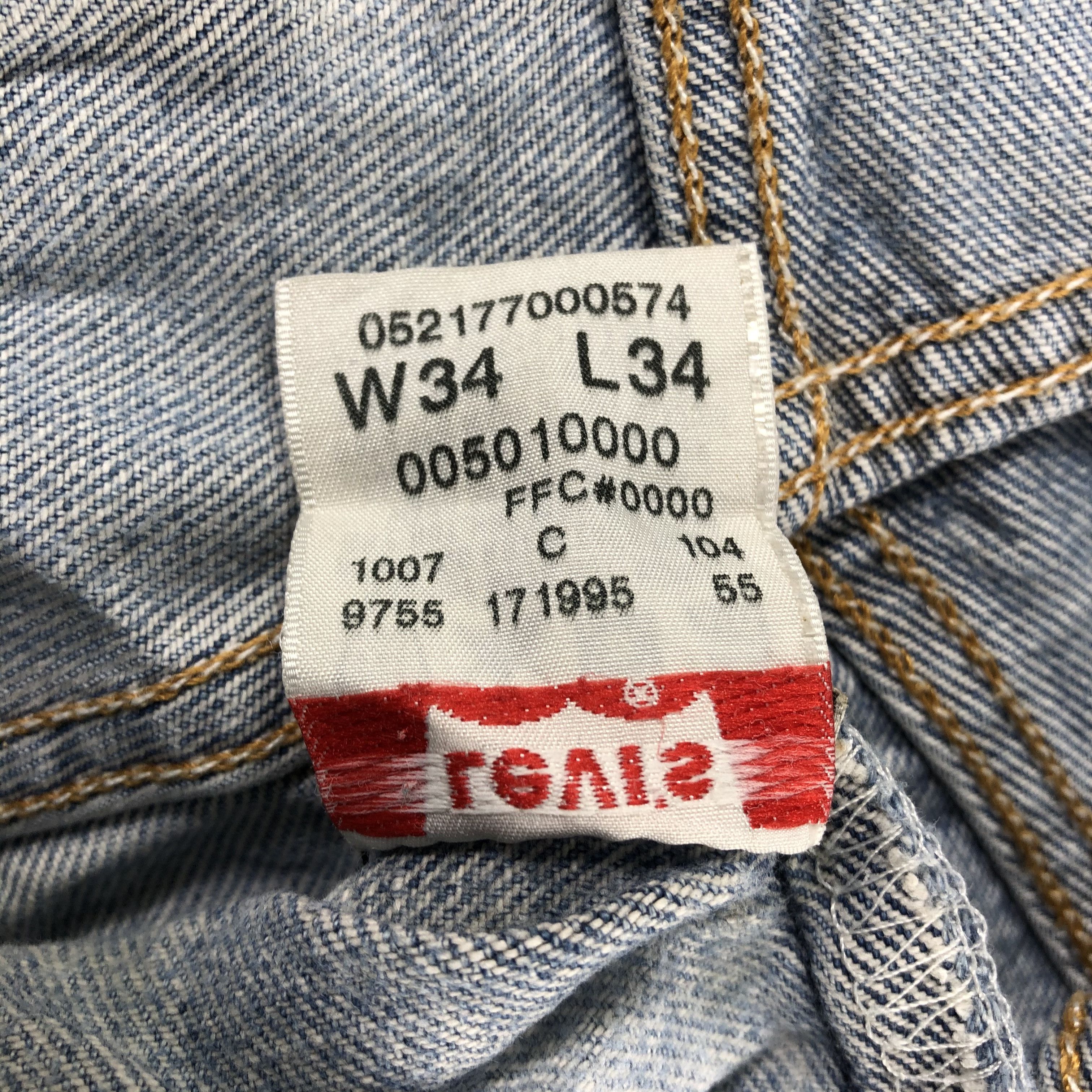 Levi's Vintage Blue Wash Levis 501 Jeans-J2578 Size US 32 / EU 48 - 17 Thumbnail