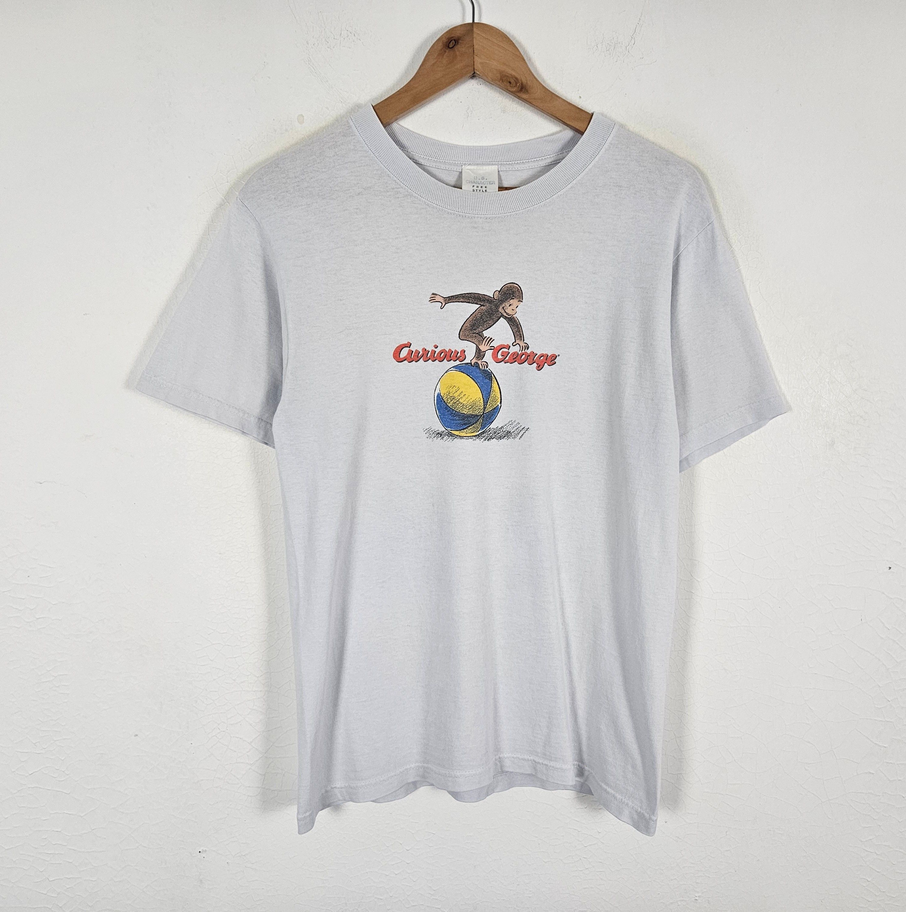 Cartoon Network Vintage Curious George 90s American TV Kids Show shirt Size US S / EU 44-46 / 1 - 2 Thumbnail