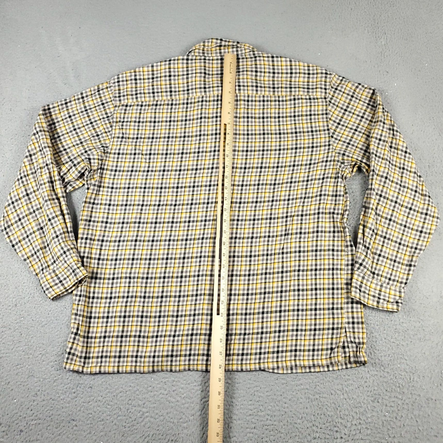 Ralph Lauren Ralph Lauren Shirt Button-Up Men’s Plaid Long Sleeve Button Collared Yellow Gray Color M Medium Classic Preppy American Modern Colorful Regular Size US M / EU 48-50 / 2 - 4 Thumbnail