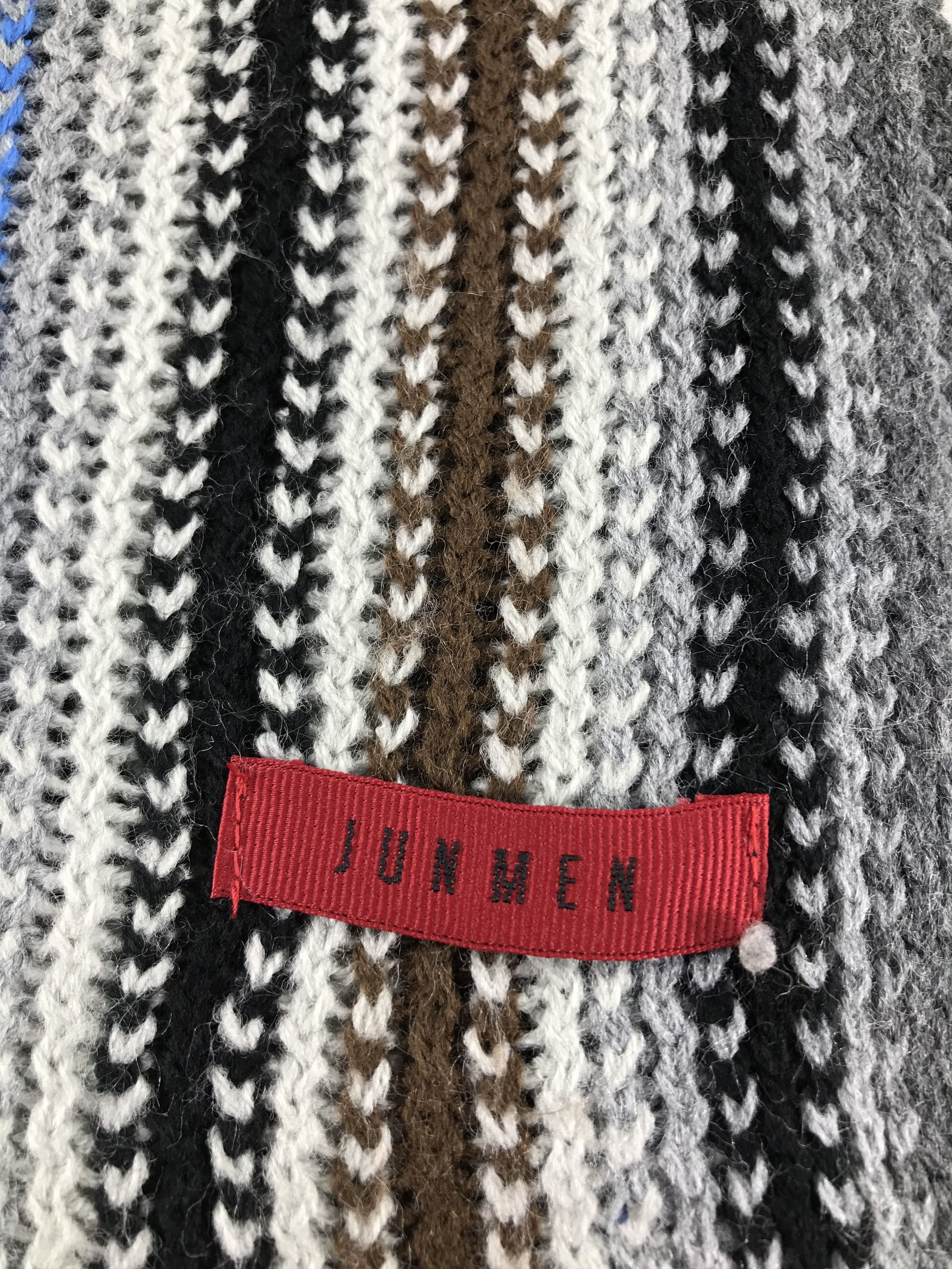 Mr. Junko Jun Men Knit Wool Scarf Muffler V312 Size ONE SIZE - 4 Thumbnail