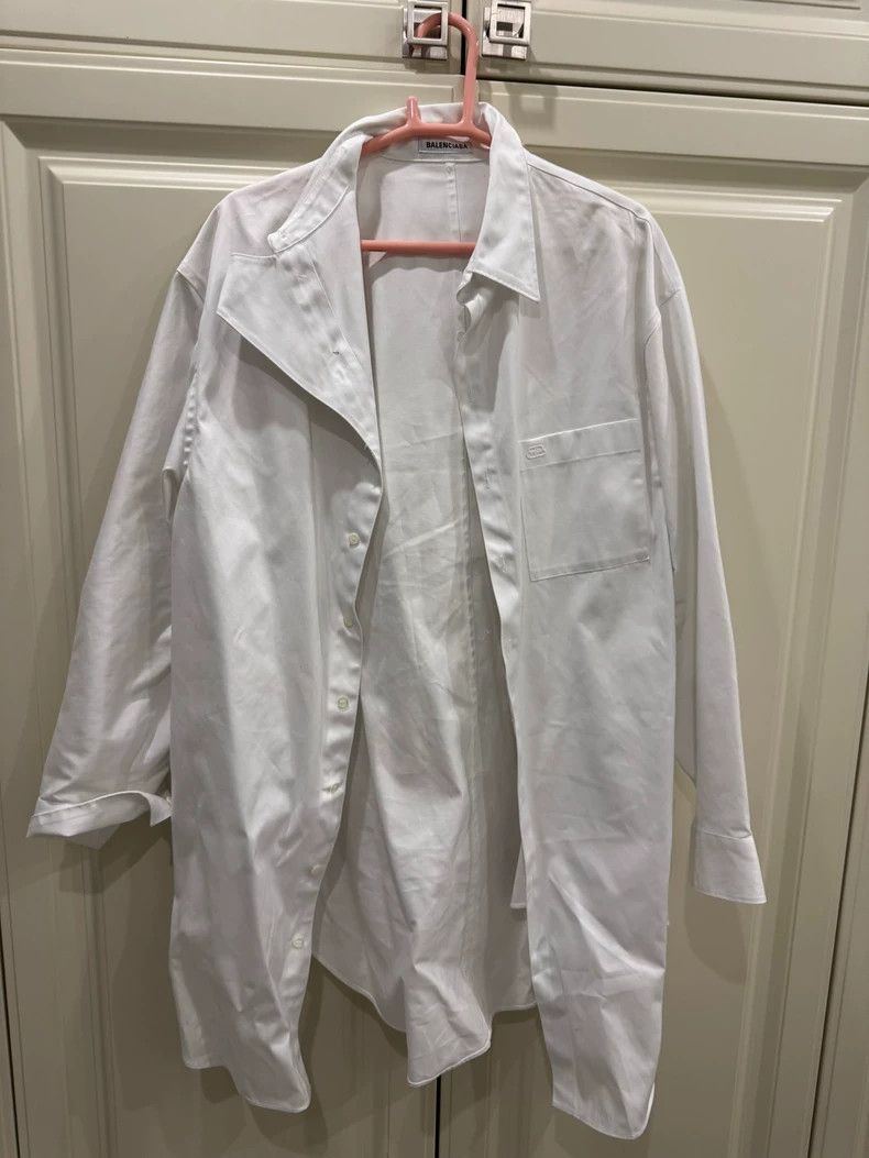 Balenciaga Balenciaga Shirt Jacket White - dmc Size US S / EU 44-46 / 1 - 1 Thumbnail