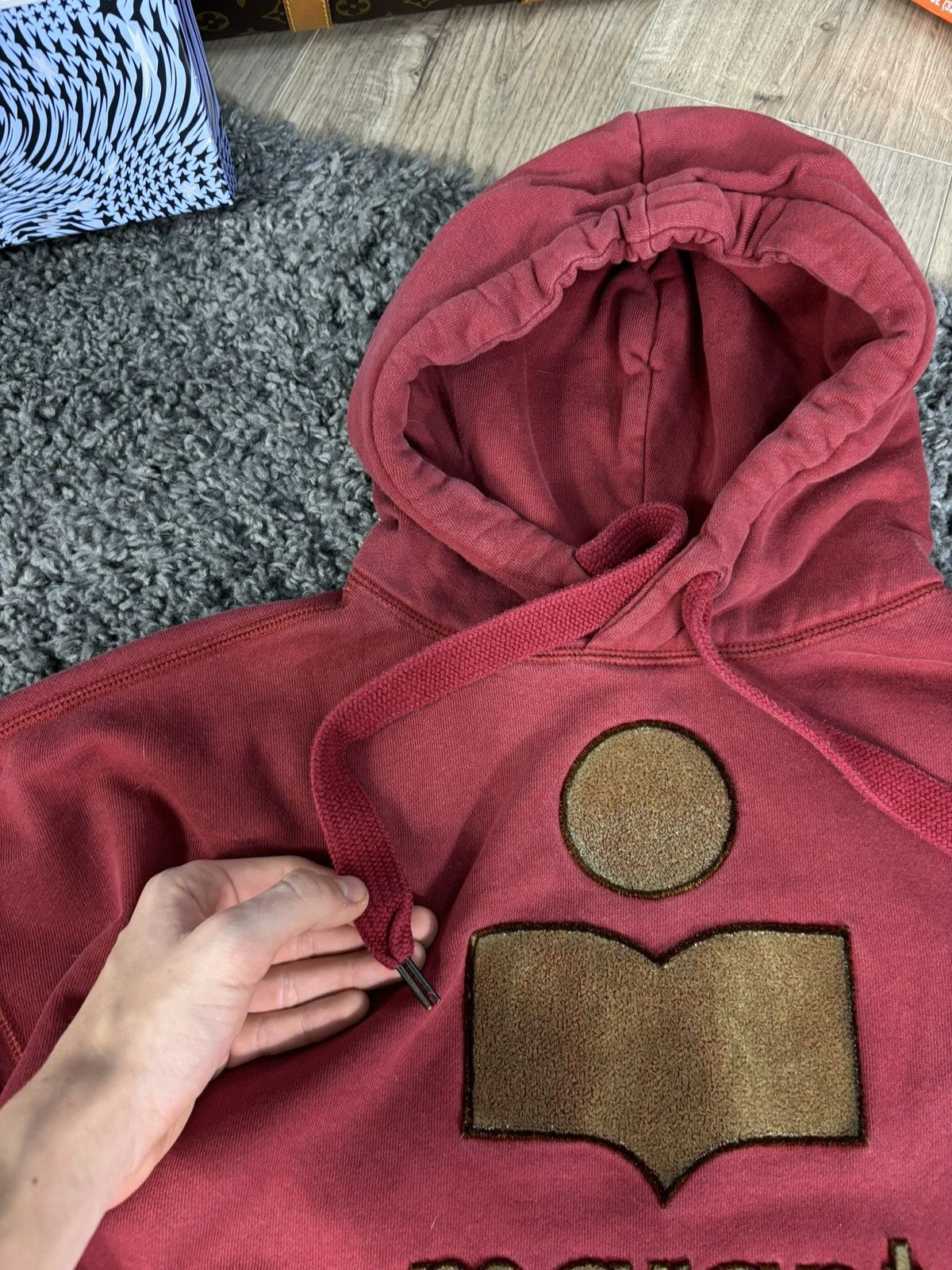 Isabel Marant × Japanese Brand Y2k Isabel marant etoile big logo Hoodie Burgandy 00s Size US L / EU 52-54 / 3 - 6 Thumbnail