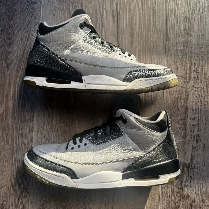 Jordan Brand NIKE • JORDAN 3 Retro "Wolf Grey" (13M) Size US 13 / EU 46 - 2 Thumbnail