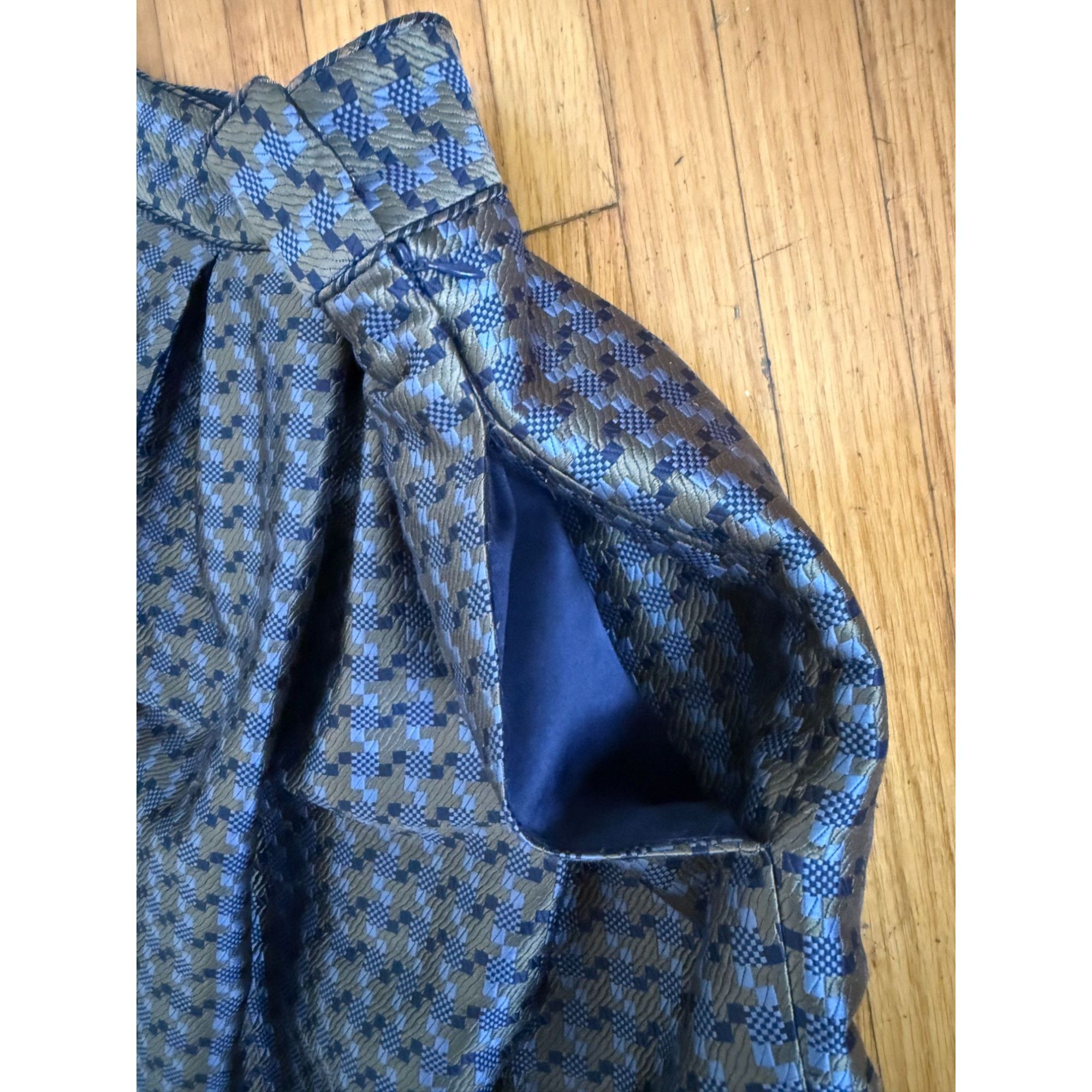 Proenza Schouler Proenza Schouler AW2005 Silk Brocade Box Pleat Skirt – Size Size 25" / US 0 / IT 36 - 9 Thumbnail