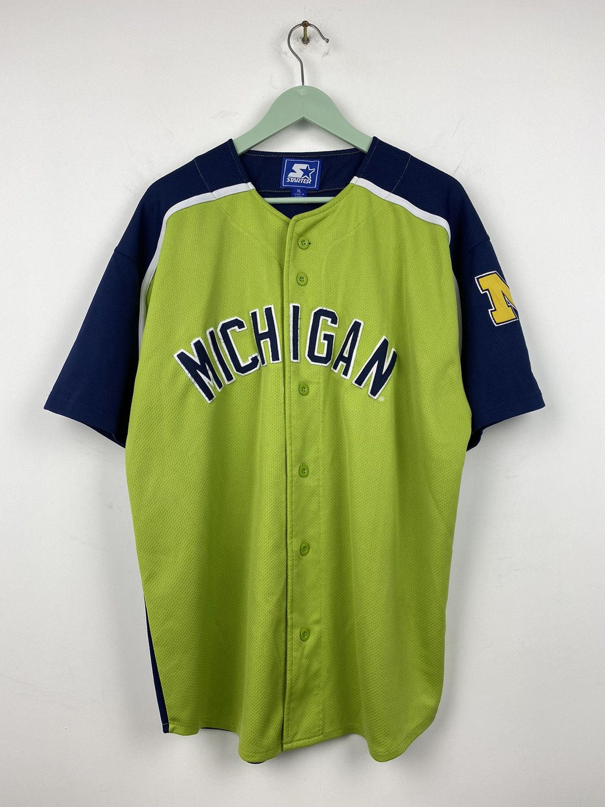 Starter Vintage Michigan Wolverines Starter Jersey Dodgers Mets Size US XL / EU 56 / 4 - 1 Thumbnail