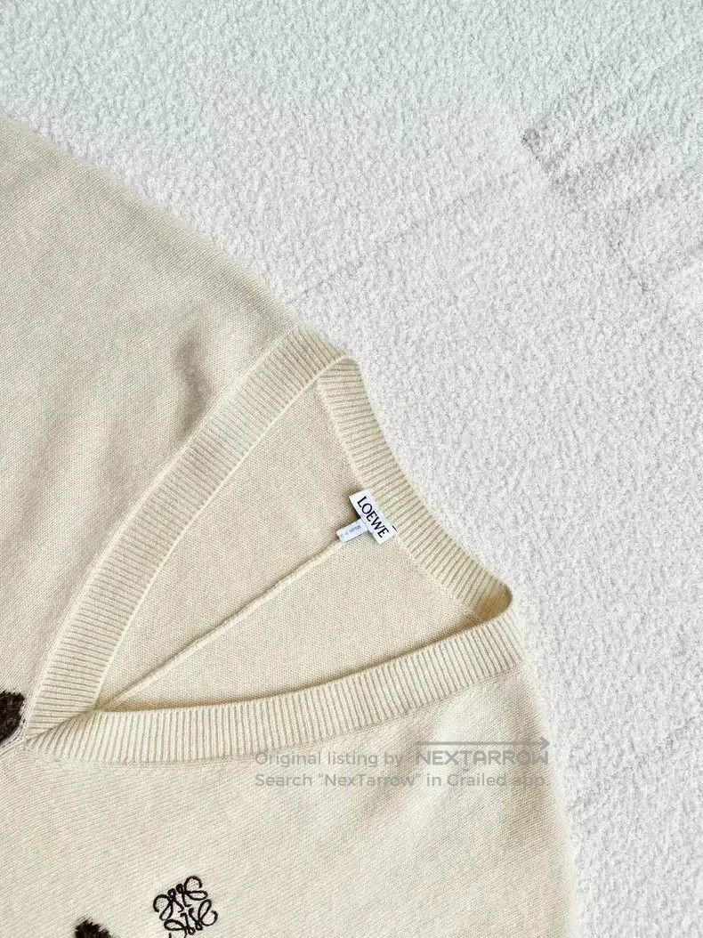Loewe Loewe Wool Deer Logo Embroidered Knitted Sweater Size S / US 4 / IT 40 - 4 Thumbnail