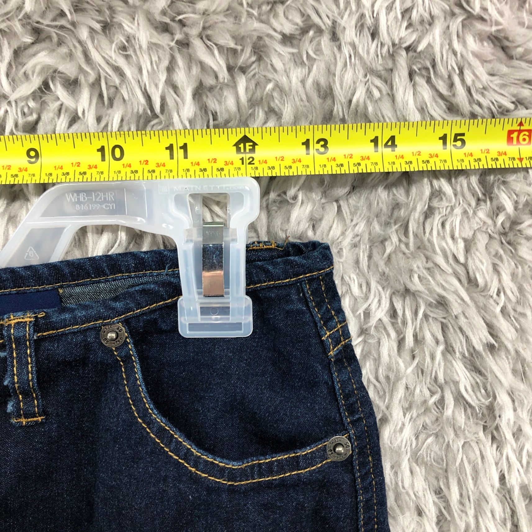 Vintage SO Jeans Blue Denim Mini Skirt Knee Length Juniors Size 5 Women's Skirt Regular Fit Cotton Fabric Denim Size 27" / US 4 / IT 40 - 2 Thumbnail