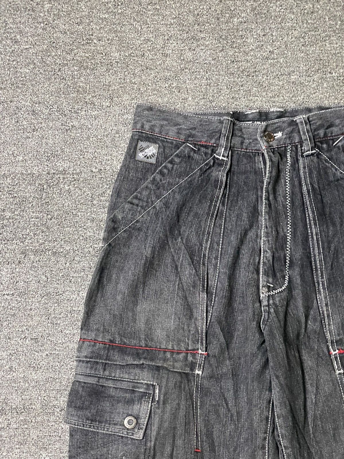 If Six Was Nine × Japanese Brand × Le Grande Bleu (L.G.B.) THRILLERdnm x Optimal Design Cargo Pants (92) Size US 30 / EU 46 - 6 Thumbnail