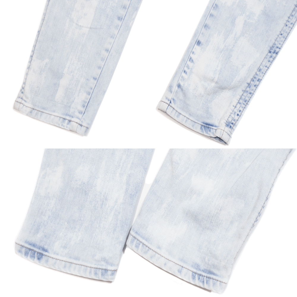 Represent Clo. Repaired Destroyer Denim Bleached Blue Jeans Size US 32 / EU 48 - 5 Thumbnail