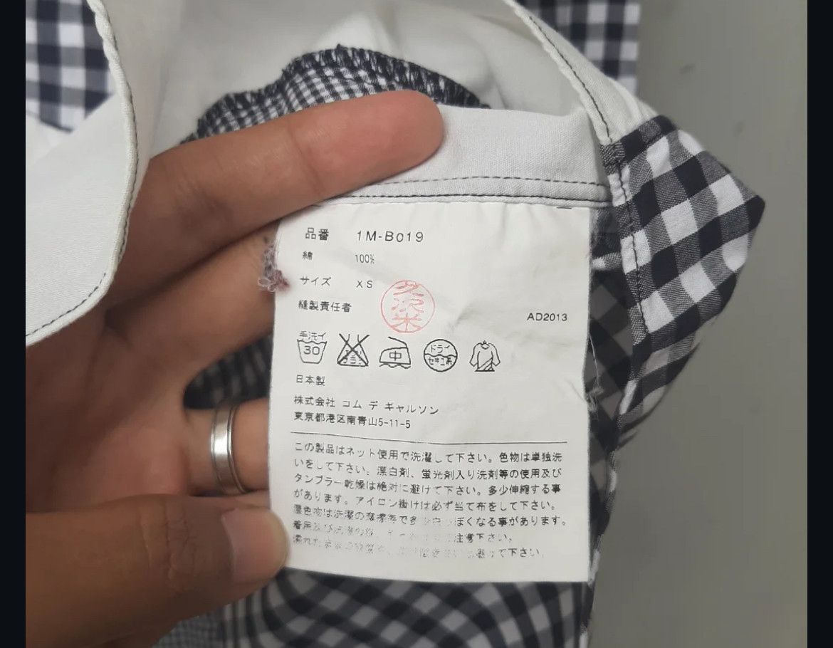 Comme des Garcons Black AD2013 Comme Des Garcons Shirt Checker Collar Size US S / EU 44-46 / 1 - 5 Thumbnail