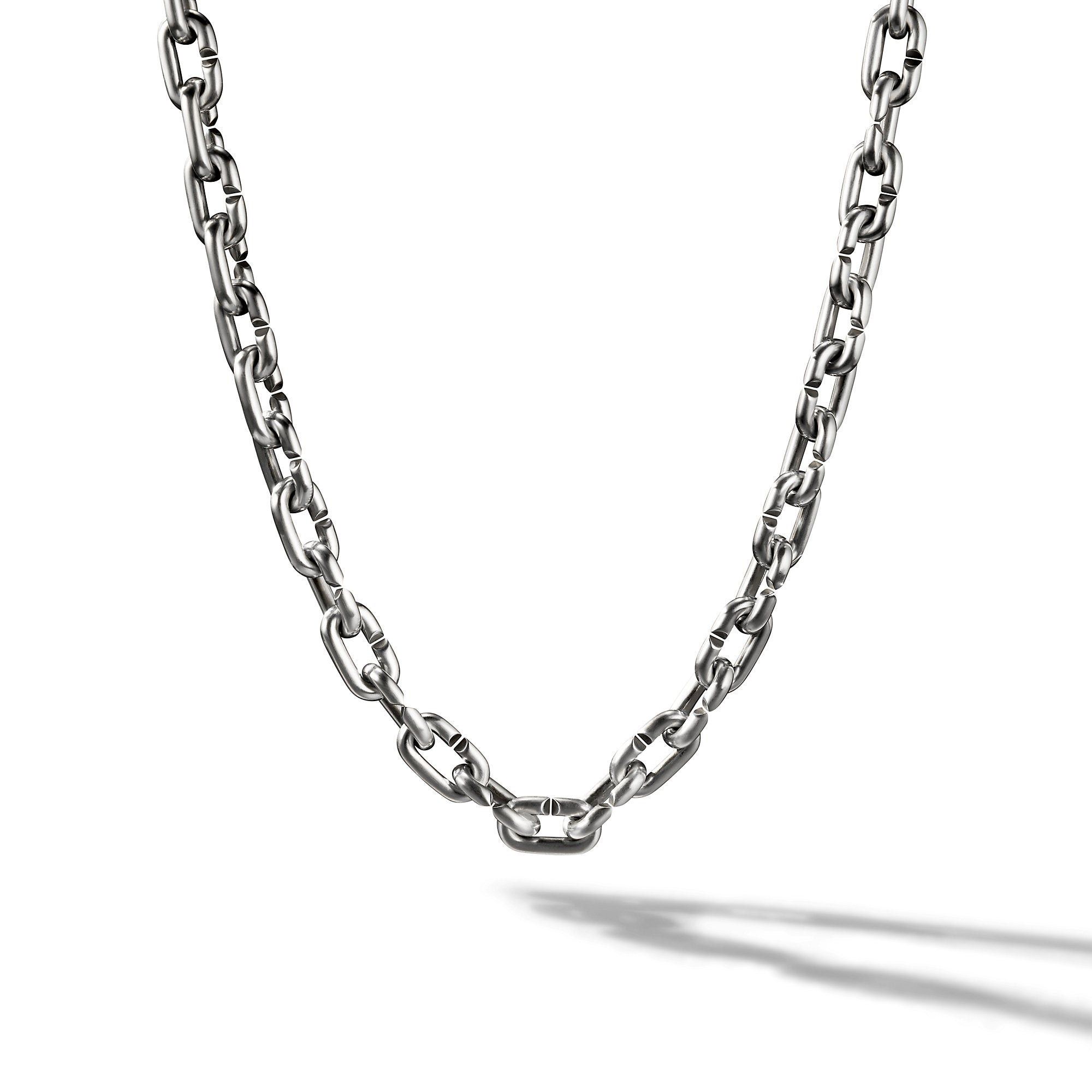 o1s1wg111025 CH0439M Chain Links Necklace in Silver