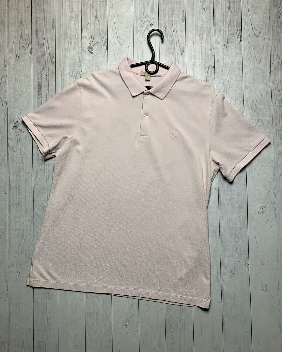 Vintage Burberry polo pink size XL logo