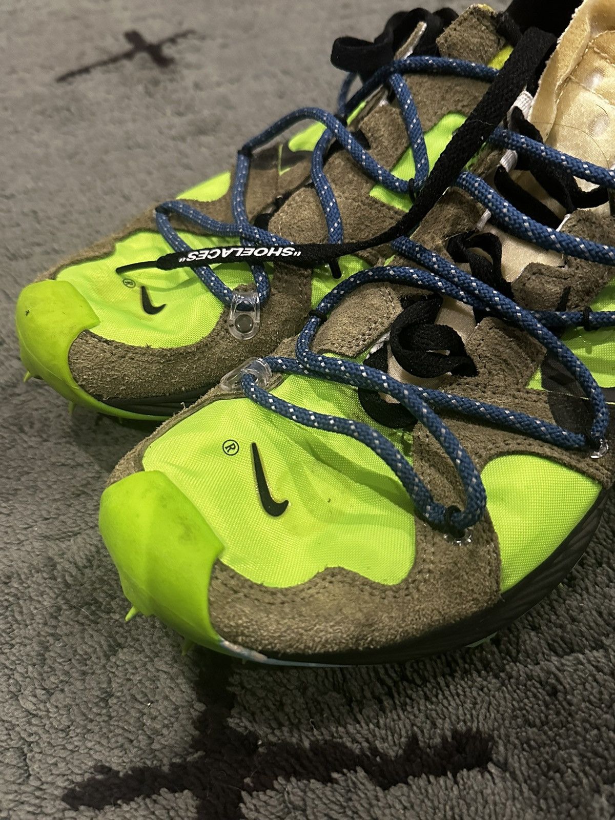 Nike × Off-White OFF-White x Nike Zoom Terra Kiger 5 Green Size US 10 / EU 43 - 4 Thumbnail