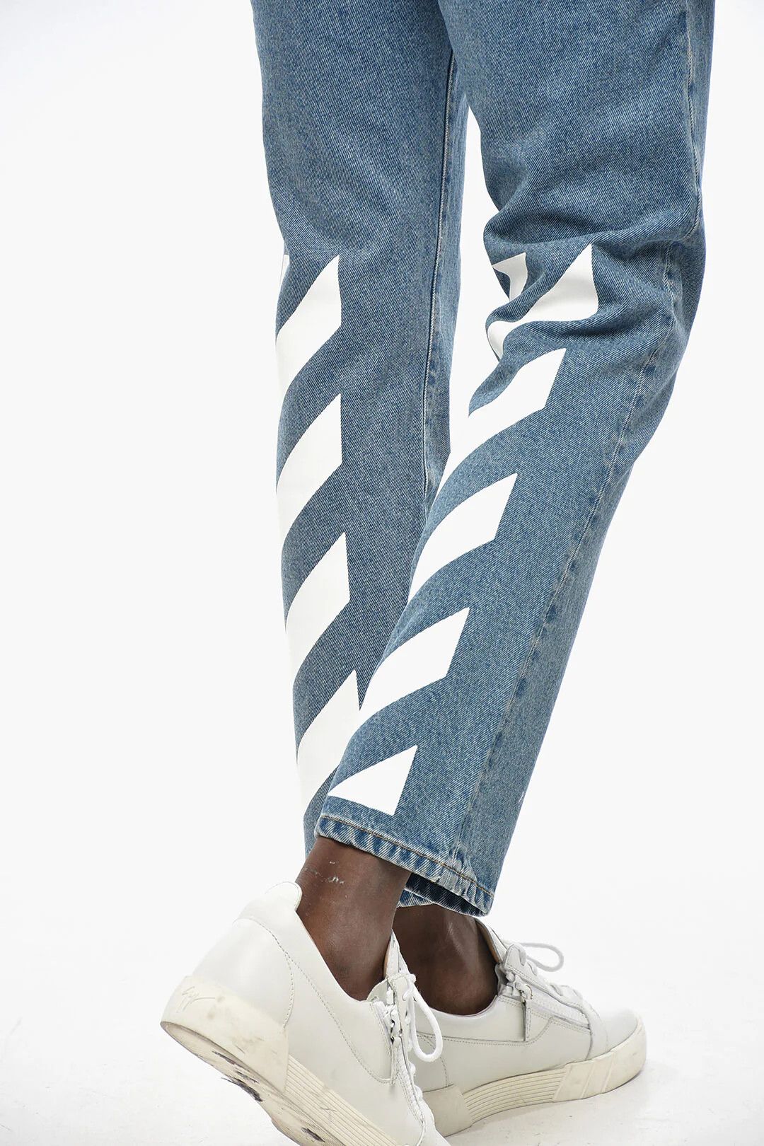 Off-White og1mm0526 Slim Fit Jeans in Light Blue Size US 31 - 3 Thumbnail