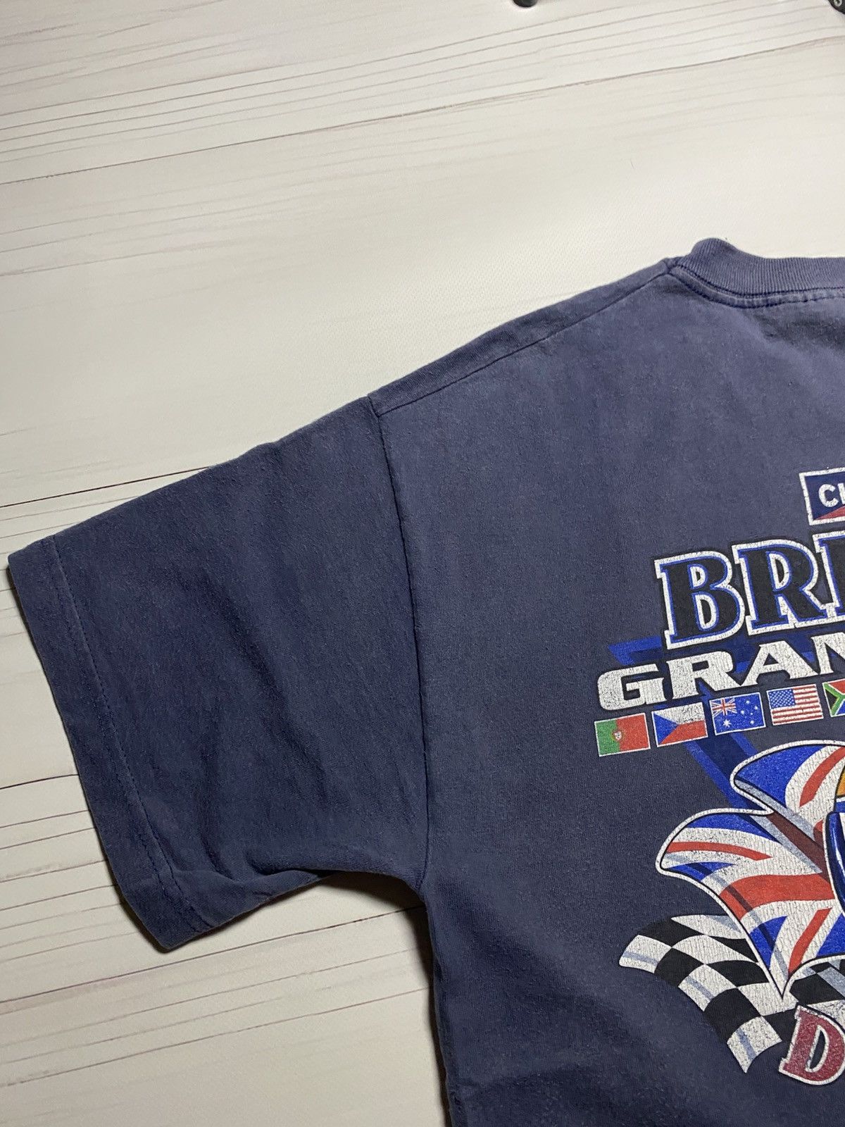 Vintage Vintage British Grand Prix 2002 motorcycle faded t shirt Size US L / EU 52-54 / 3 - 9 Thumbnail